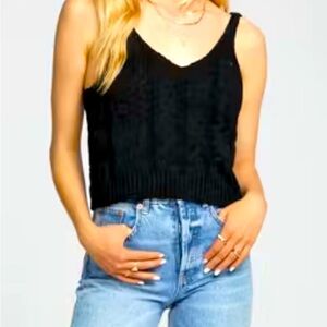 Forever 21 Cable Knit Sweater Tank